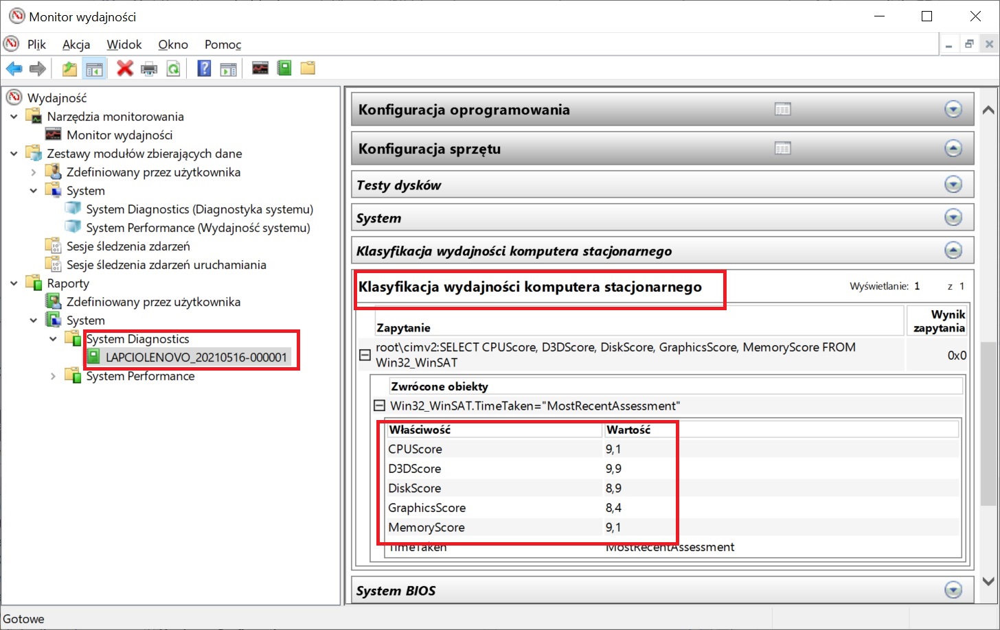 Klasyfikacja monitor